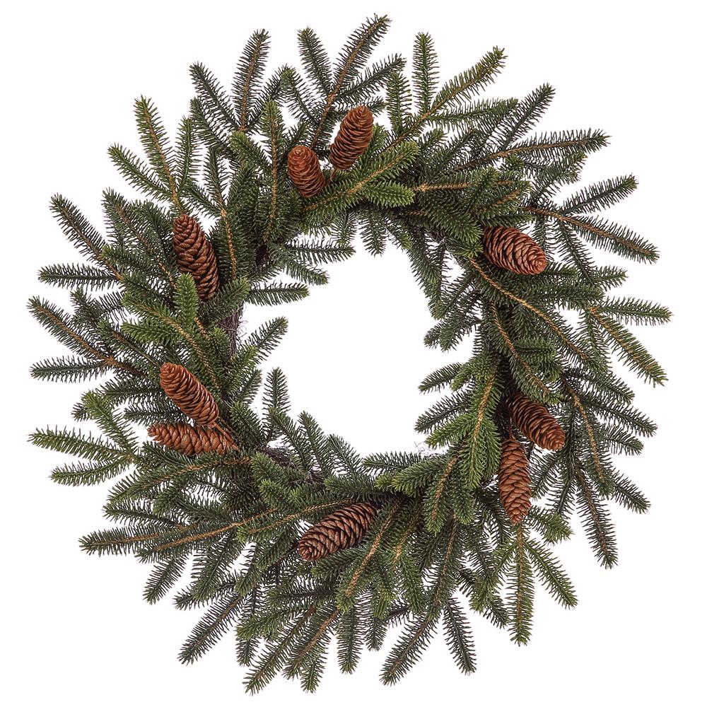 2 FT Brown Pinecone Wreath
