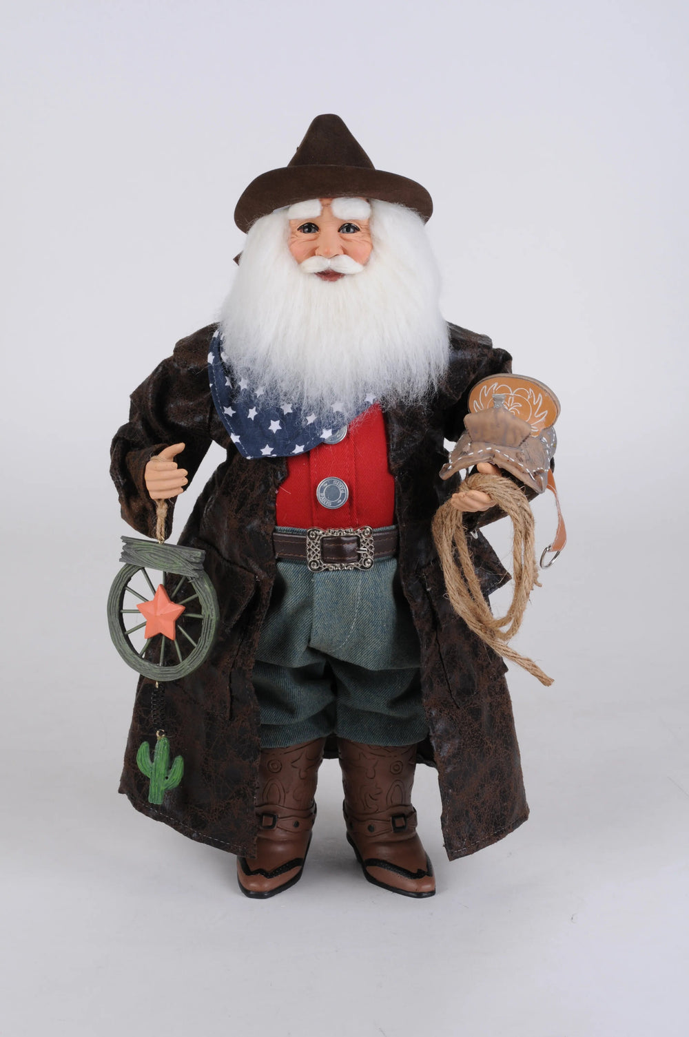 Karen Didion Originals 17" Cowboy Santa