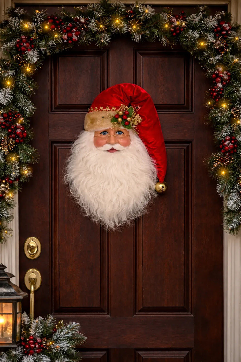 Karen Didion Originals 18" Santa Head Wall/Door Hanger