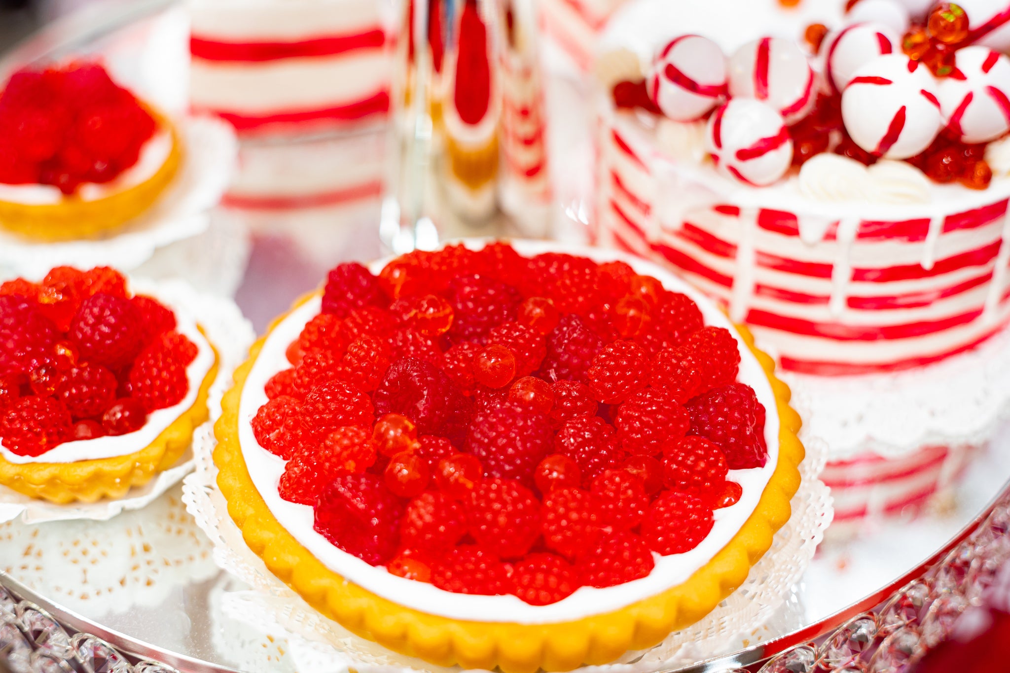 6" Red Mix Raspberry Tart