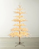9 FT Flocked Layered Twig Tree