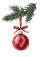 Designer holly ornaments and festive finials