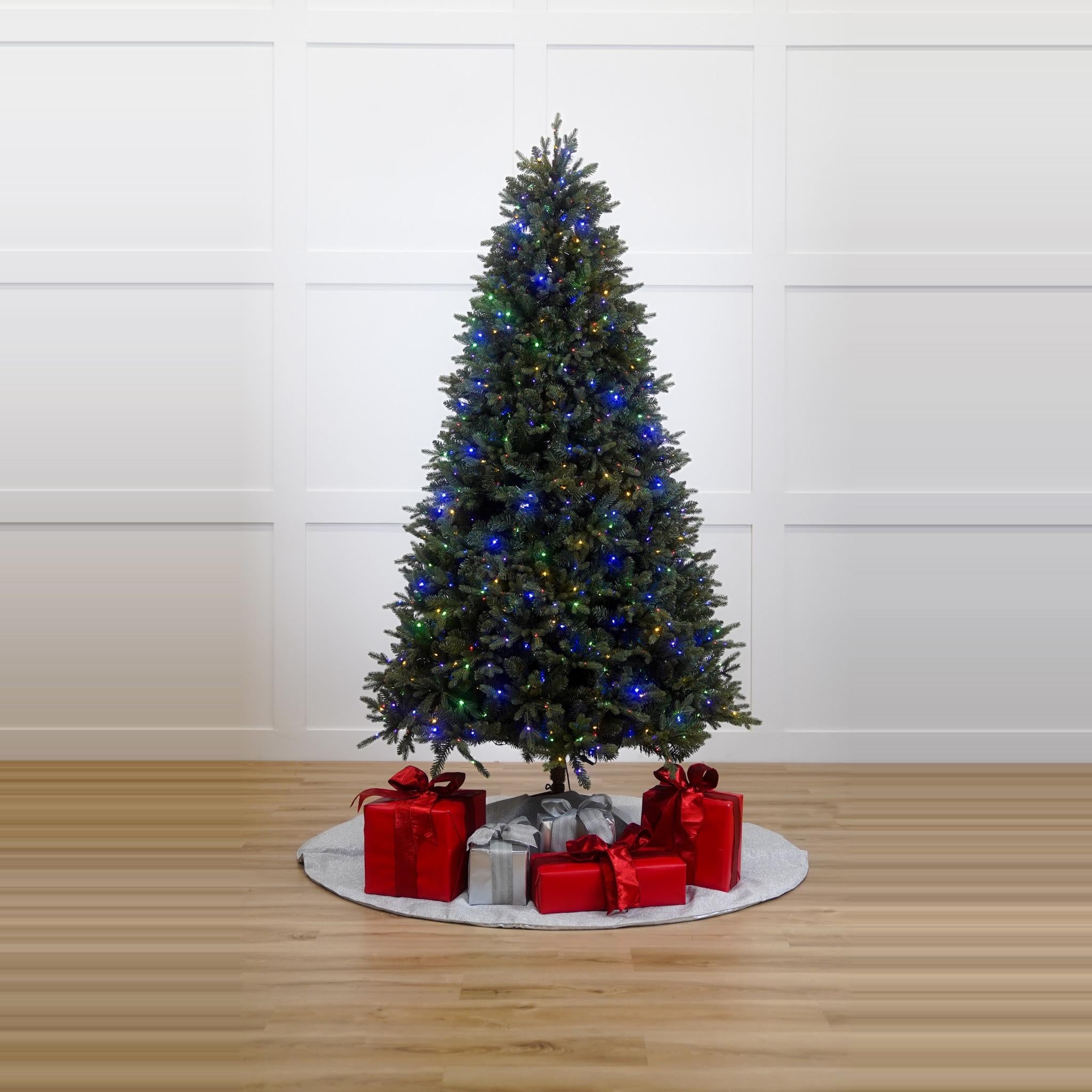 Brighton Spruce Tree Prelit Warm White & Multicolor LED Lights