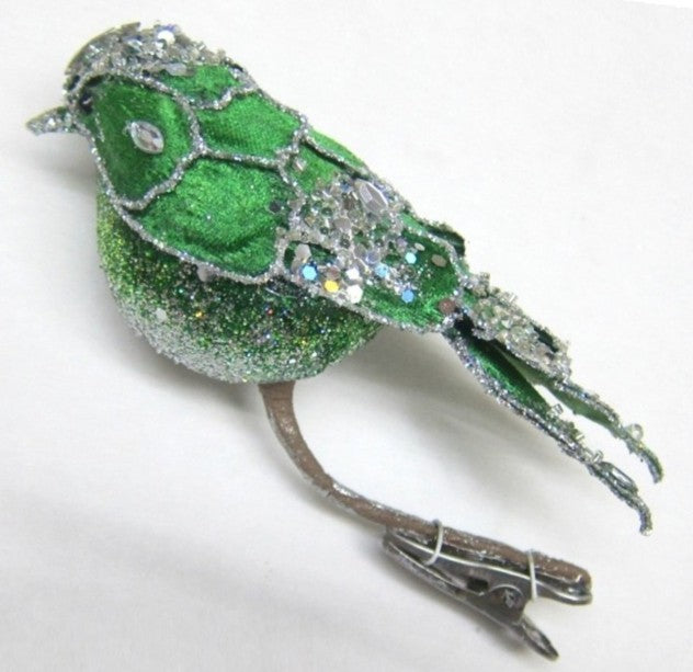 Juego de 6 broches de pájaros con joyas de 15 cm